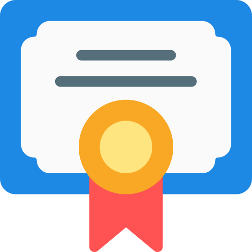 certificado icono gratis