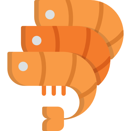 crevettes Icône gratuit crevettes Icône gratuit