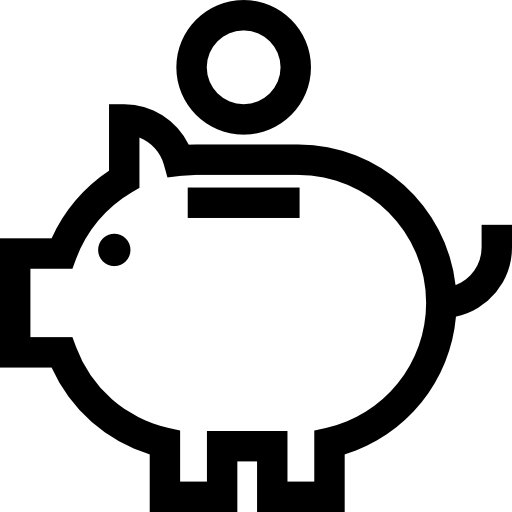 ahorros icono gratis