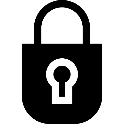 Security system Basic Straight Filled icon