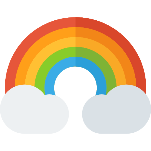 arco iris icono gratis