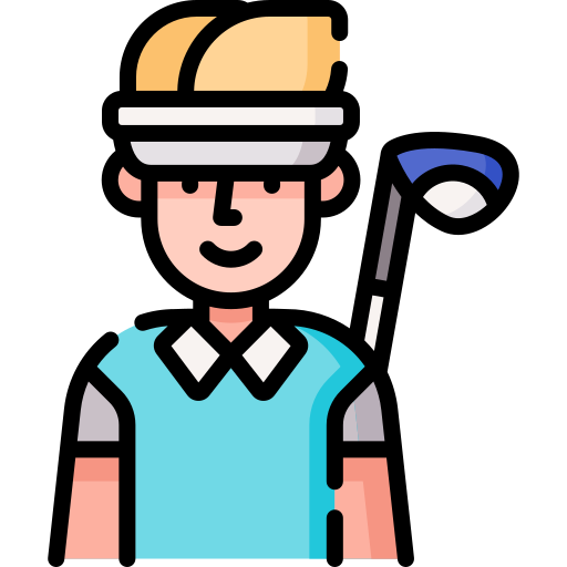 jugador de golf icono gratis