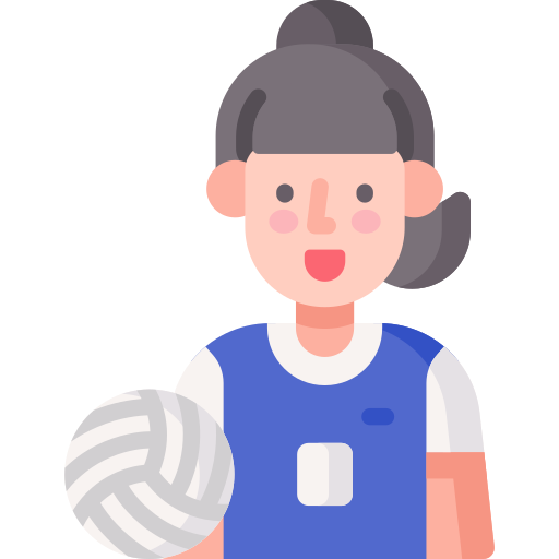 jugador de voleibol icono gratis