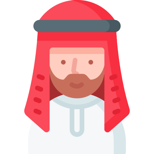 Flat Icon Avatar Bundle: Middle Eastern People