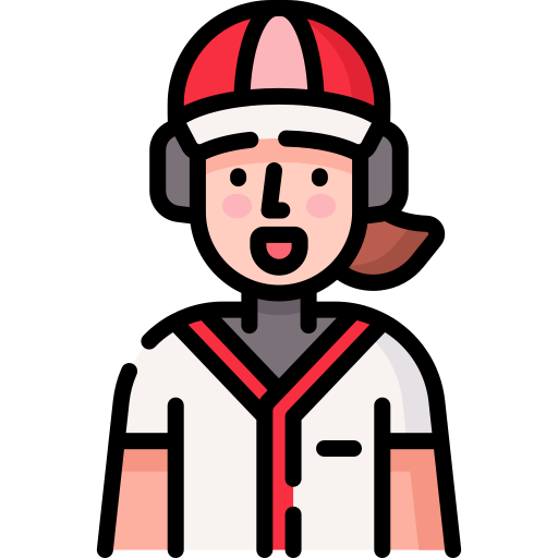 jugador de baseball icono gratis