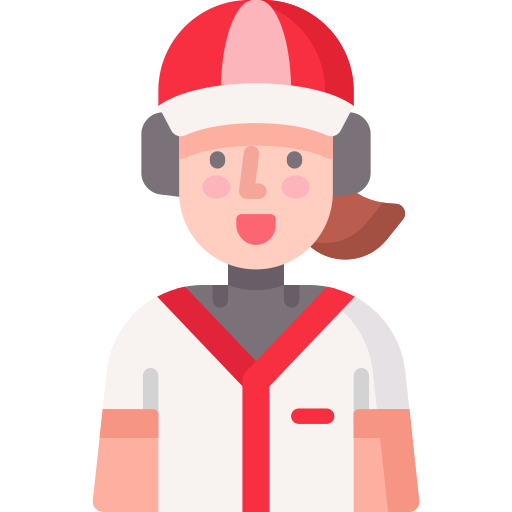 jugador de baseball icono gratis