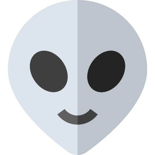 Alien Basic Straight Flat icon