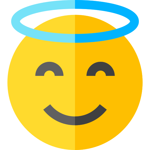 Halo or angel nimbus Large size icon for emoji smile 14763446 Vector Art at  Vecteezy