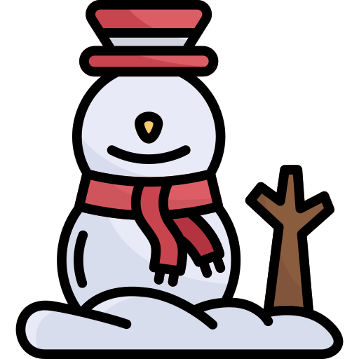 Snowman Generic Outline Color icon