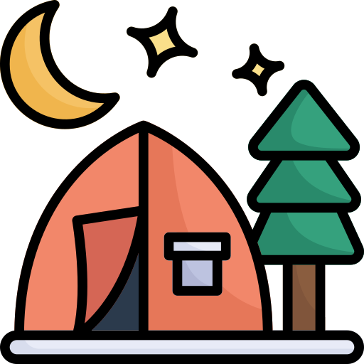 Tent Generic Outline Color icon