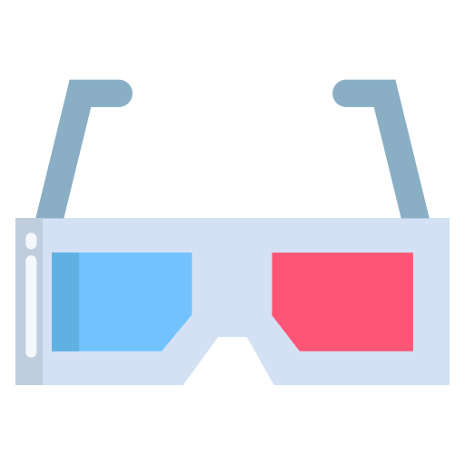 3d glasses Icongeek26 Flat icon