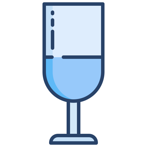 Champagne glass Icongeek26 Linear Colour icon