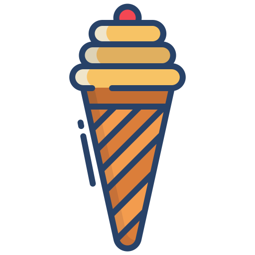 cucurucho de helado icono gratis