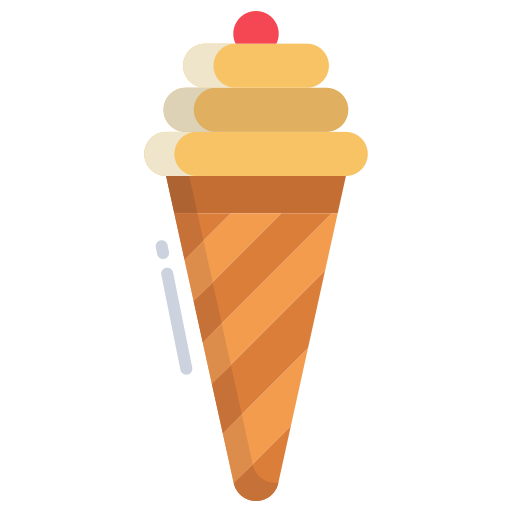 cucurucho de helado icono gratis