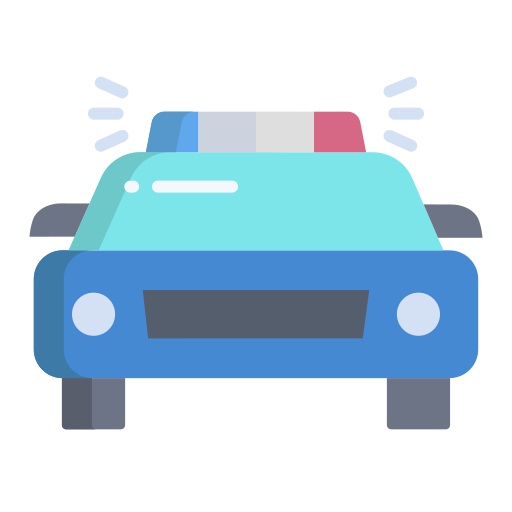 Police car Icongeek26 Flat icon