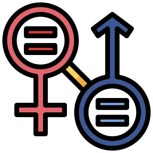 Gender equality Surang Lineal Color icon