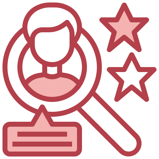Talent search free icon