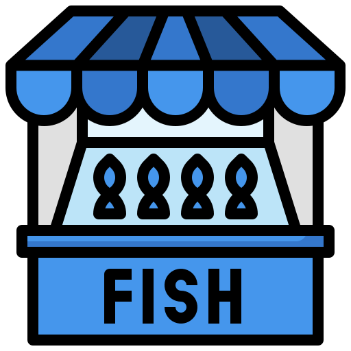 pescadería icono gratis