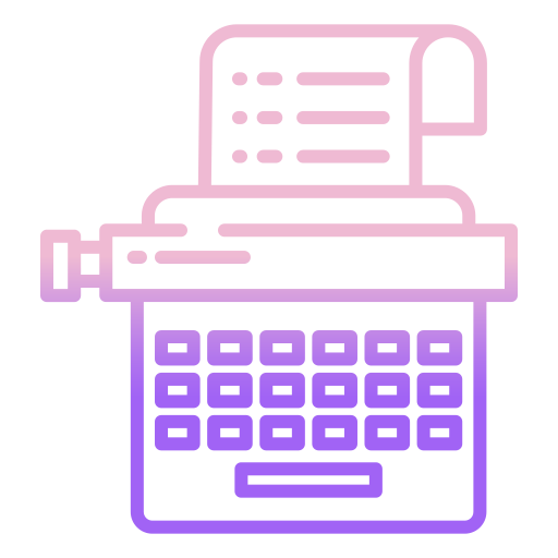 máquina de escribir icono gratis