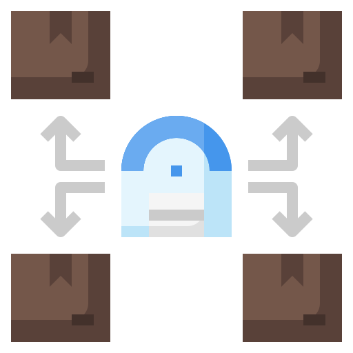 Distribution free icon