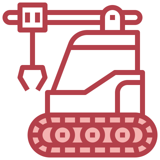 Demolition crane free icon