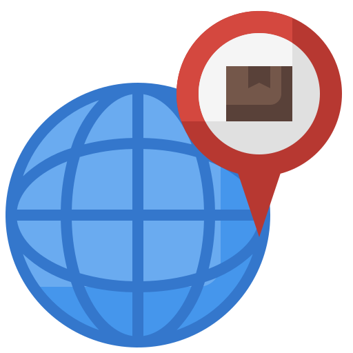 livraison internationale Icône gratuit