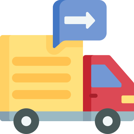 camión de reparto icono gratis