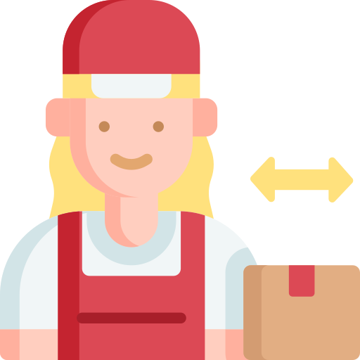 mujer de entrega icono gratis