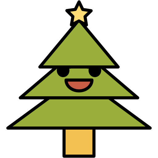 árbol de navidad icono gratis