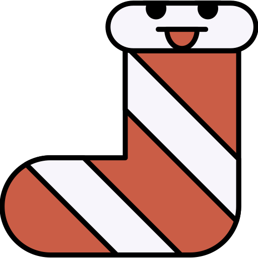 calcetines de navidad icono gratis