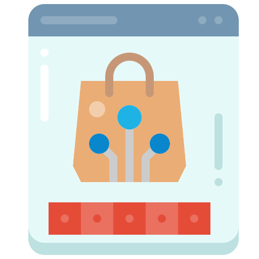 Online shopping Generic Flat icon