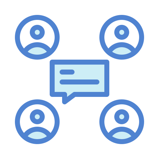 Discussion Generic Blue icon