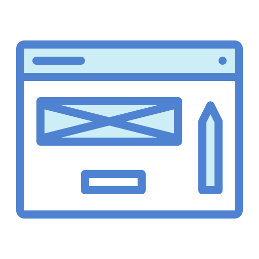 Web Design Generic Blue Icon