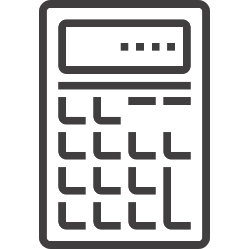 Calculator Maxim Flat Lineal icon