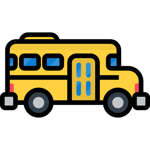 School bus Special Lineal color icon