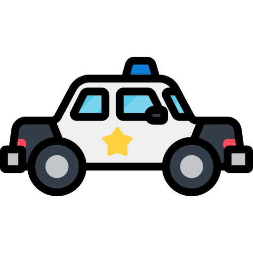 coche de policía icono gratis