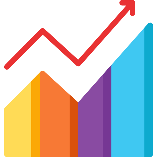 gráfico de líneas icono gratis