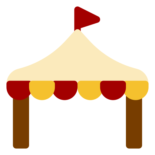 tienda de circo icono gratis