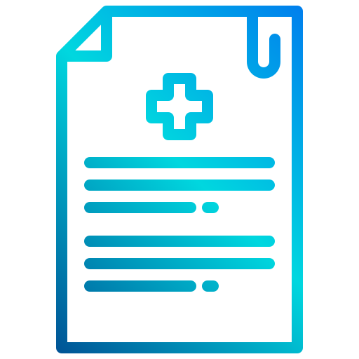 informe médico icono gratis