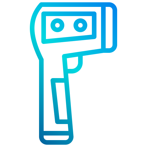 Thermometer Gun Xnimrodx Lineal Gradient Icon