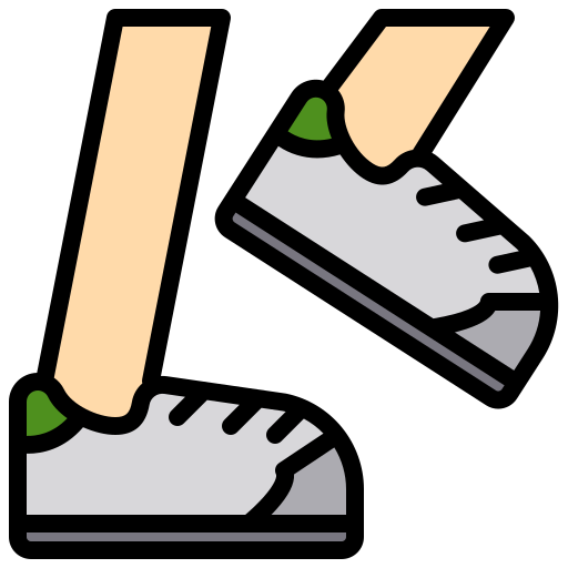 Running shoes free icon