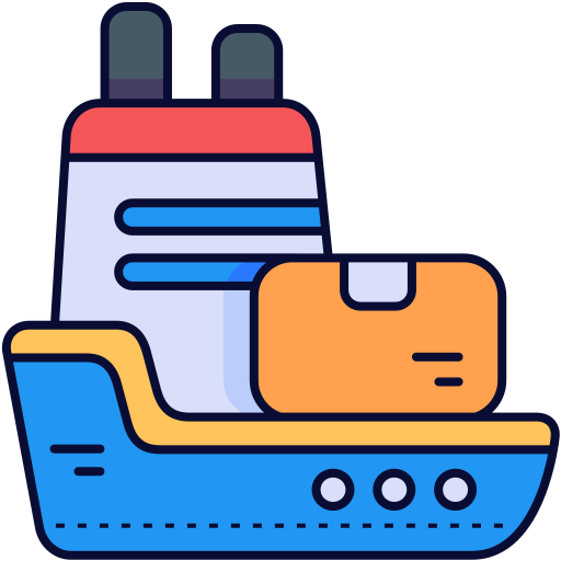 barco de carga icono gratis
