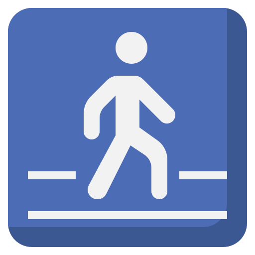 paso de peatones icono gratis