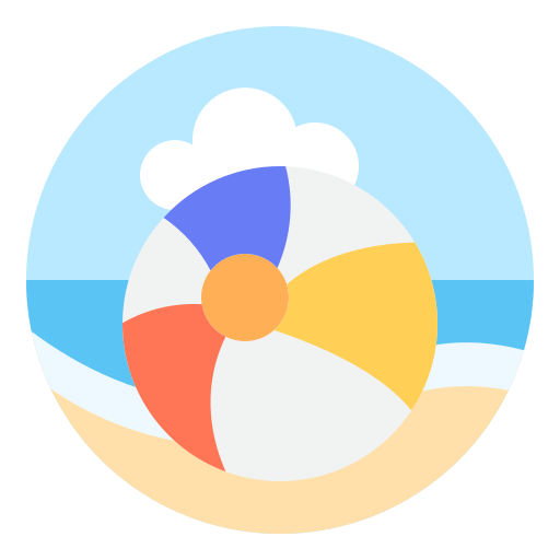pelota de playa icono gratis