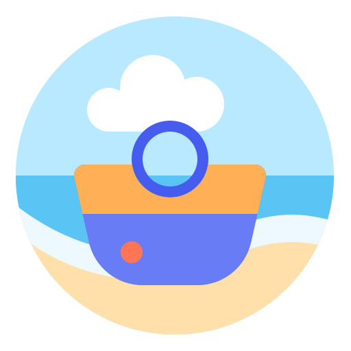 sac de plage Icône gratuit