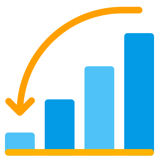 gráfico de barras icono gratis