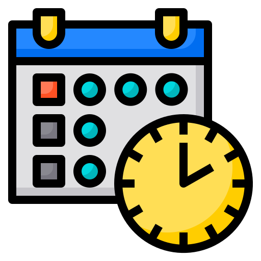 Calendar Phatplus Lineal Color icon