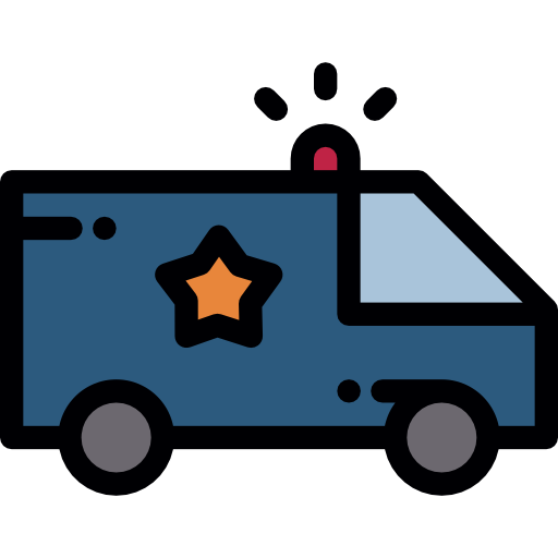 polizeiauto kostenlos Icon