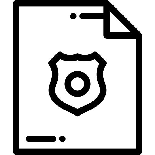 archivo policial icono gratis