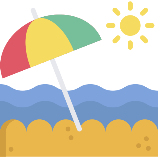 de praia grátis ícone de praia grátis ícone